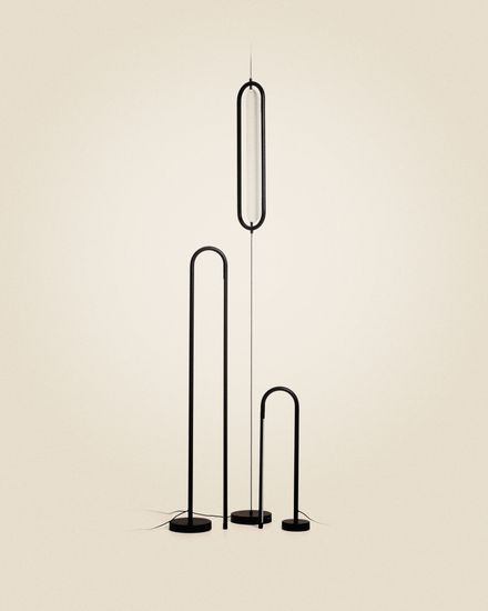 Потолочный светильник Bow из черного алюминия, Ø 16 см