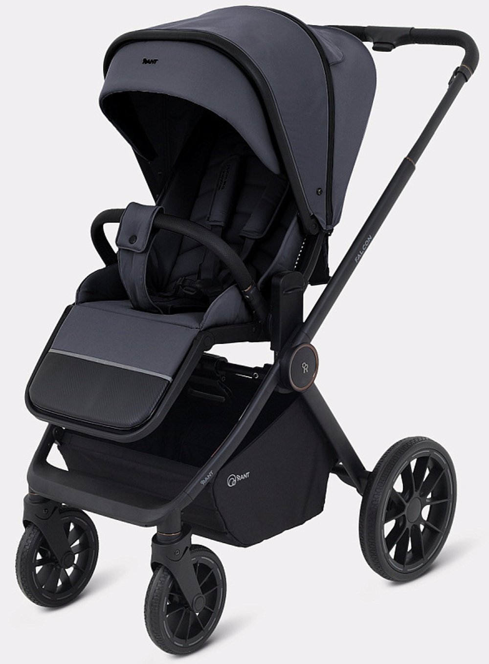 Детская коляска Rant Falcon Neo 3 в 1 с автокреслом Cruise Black Graphite