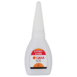 Супер-клей СИЛА 505-6 6 г пластик туба в коробке