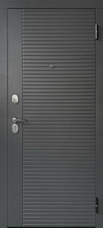 Дверь входная Просемь линии /сатин графит