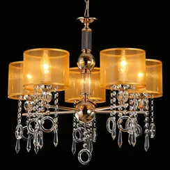 Люстра потолочная ILLUMICO E14  IL6219-5P-27 GD