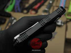 Нож Heretic Hydra V4 Single Edge T/E Tanto - черная рукоять, светлый клинок