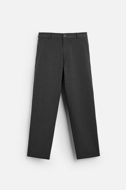ZARA БРЮКИ RELAXED-FIT, АНТРАЦИТОВО-СЕРЫЙ