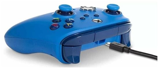 Геймпад проводной PowerA "Blue" (Синий) Enhanced Wired Controller for Xbox Series X/S (1518811-02) (Xbox One/Series X/S/PC)