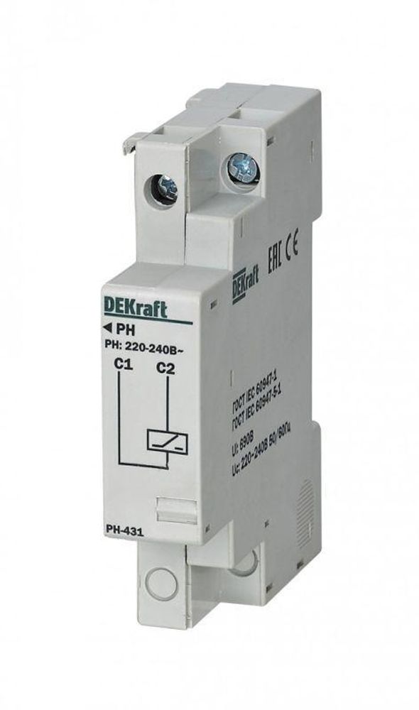 Расцепитель независимый 380-400В для ВА-431 DEKraft 21266DEK Расцепитель независимый 380-400В для ВА-431 DEKraft 21266DEK