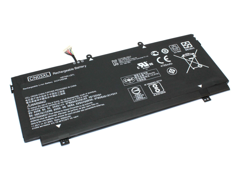 Аккумуляторная батарея для ноутбука HP Envy 13-AB001 (CN03XL) 11.55V 5020mAh