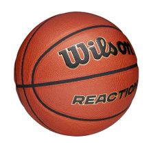 Мяч баск. WILSON Reaction PRO, WZ2026601XB05, р.5, композит, бутил. камера, темно-коричневый