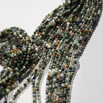 Моховой агат натуральный, 3,1мм, шар, микроогранка