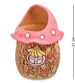 ZLC-179/03 Кашпо керамич. «Лесной домик - мухомор»