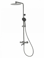 Душевая система с термостатом WONZON & WOGHAND STICK WW-88739903-BGM темный графит