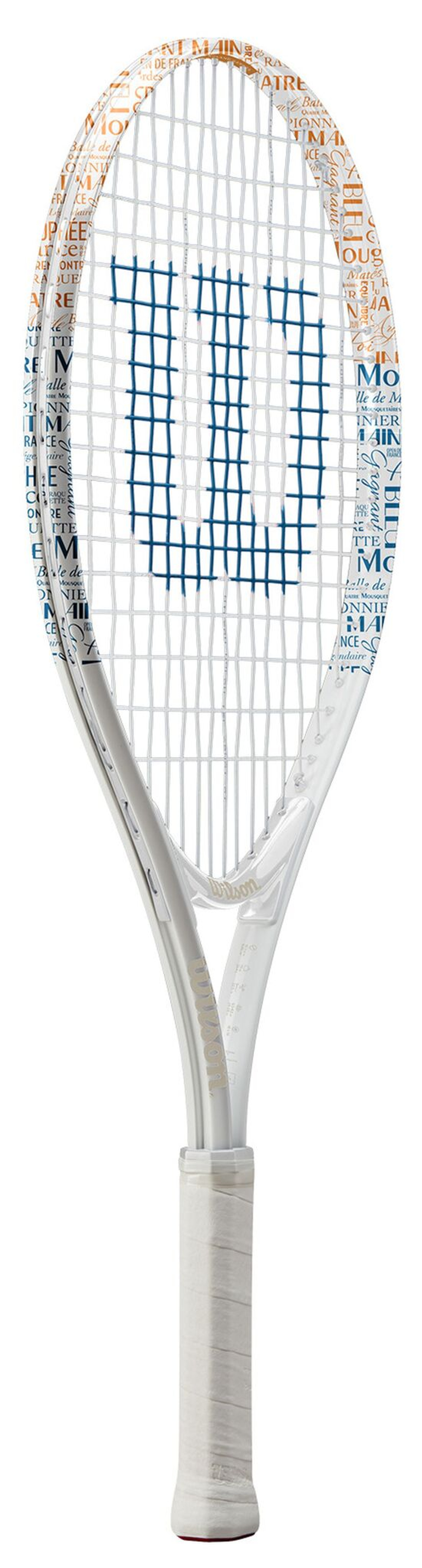Детская теннисная ракетка Wilson Roland Garros Elite 25 - white/blue/clay red