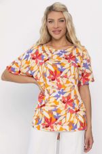 Блуза Маргоша (бежевая/цветы) Б13783-16М LT Collection