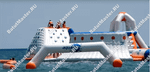 Надувной аквапарк на воде «Планета Аквадром» 30×30×6 м
