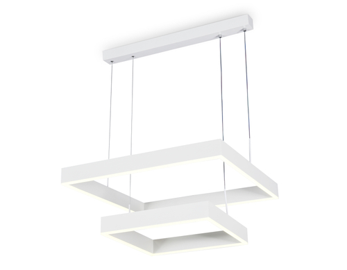 Светильник светодиодный подвесной с пультом FA6631/2 WH белый 108W 600*600*720 (ПДУ РАДИО 2.4G)