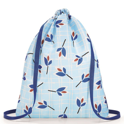 Рюкзак складной Mini maxi sacpack leaves blue Reisenthel