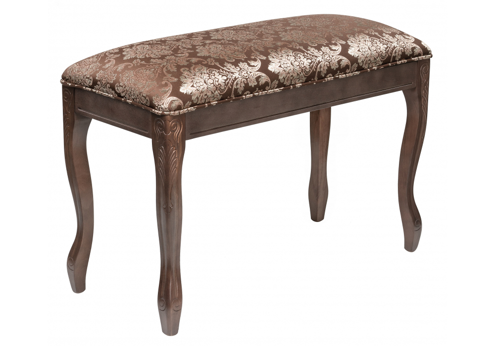 Банкетка Woodville Валентино орех, шоколад, ножки орех