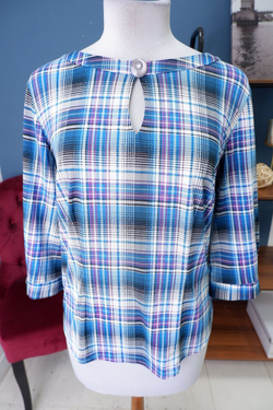 Блуза Jolex в клетку 46 размер