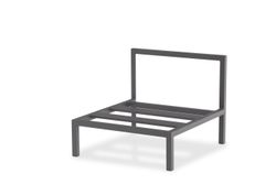 Stockholm, диван антрацит/серый, алюминий