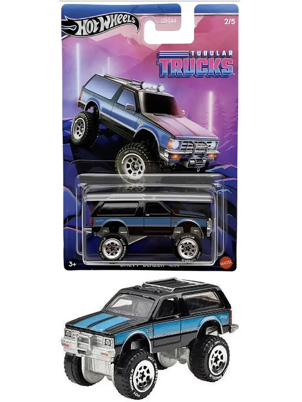 Машинка Хот Вилс Tubular Trucks Chevy Blazer 4X4 GDG44 HRR96