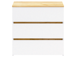 Комод-27 Белый/Кр.золотой