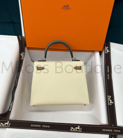 Сумка Hermes Kelly женская в молочном цвете