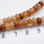 Бусины Сердолик, размер около 6,3*3,8 мм, цена за 23-24 шт (1/4 нити)