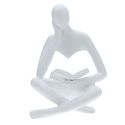 GAEM Фигурка декоративная "Читающий человек", L9 W6 H11 см