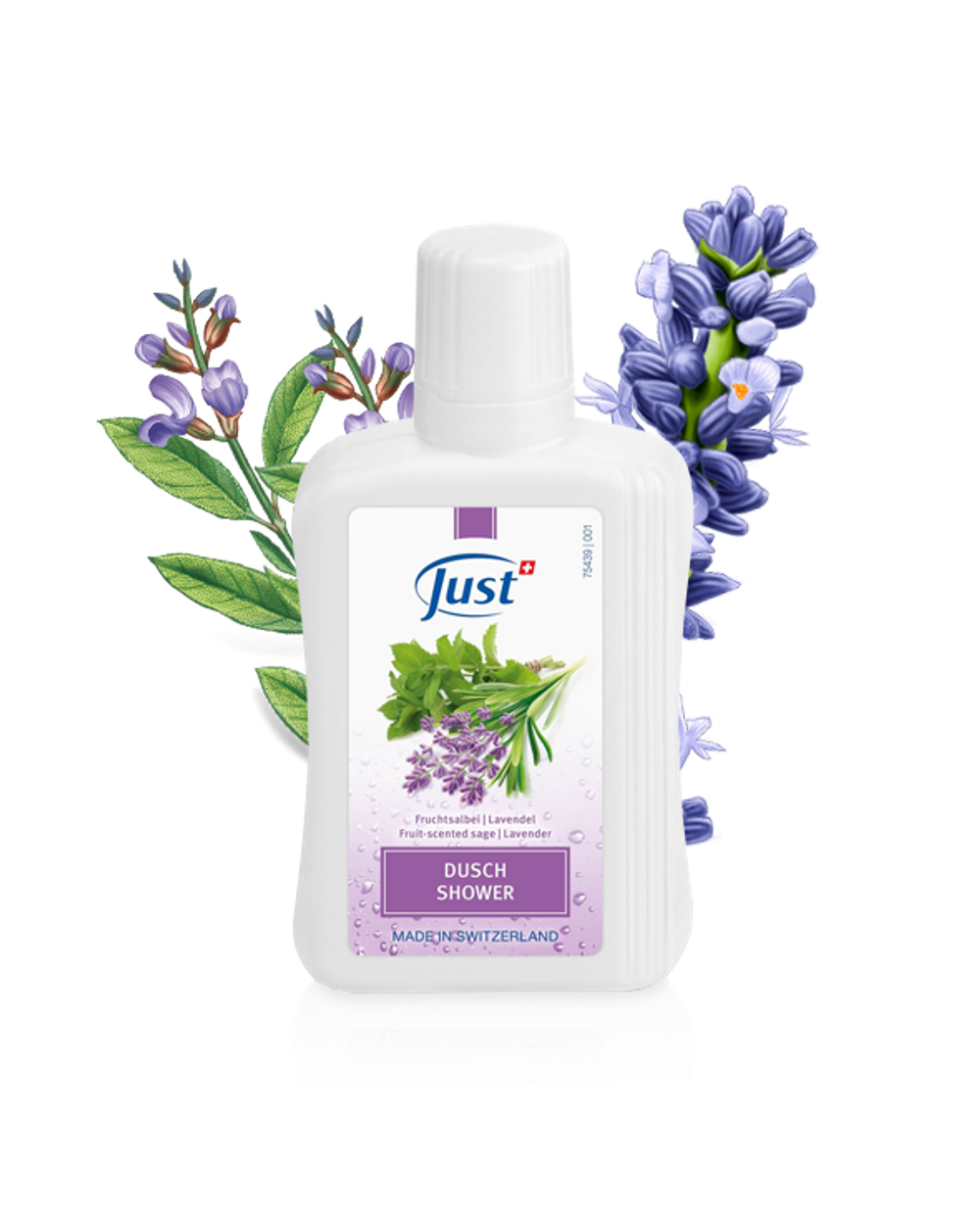 Гель для душа лаванда JUST Dusch Shower Fruit-scented Sage Lavender