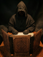 Ширма с кожаными петлями. 3 створки.