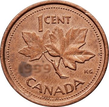 1 цент 1997-2003 Канада
