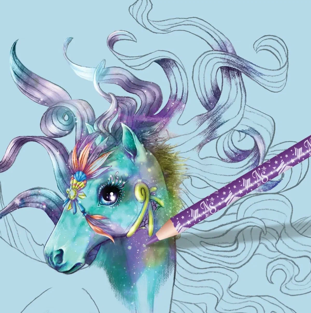 Детская раскраска для девочек серия Water, марка Nebulous Stars