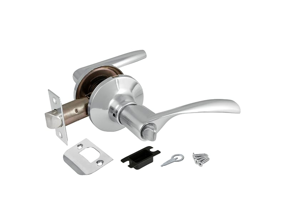 Замок ручка Хром с фиксатором 6010 CP-B