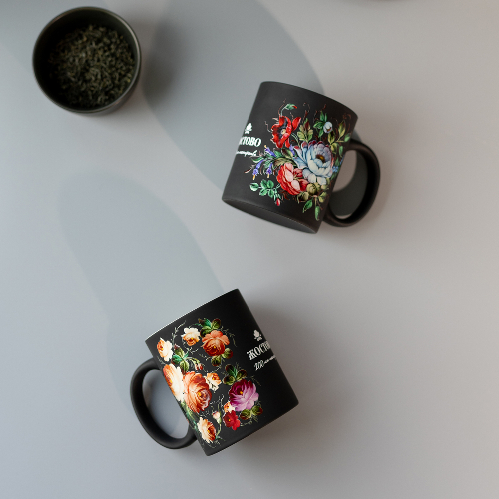 Кружка черная 330 мл.