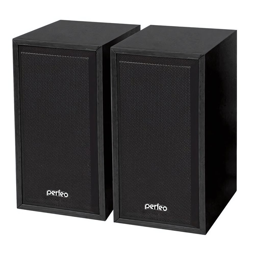 Колонки Perfeo CABINET 2*3 Вт USB, чёрн. дерево PF-84-BK