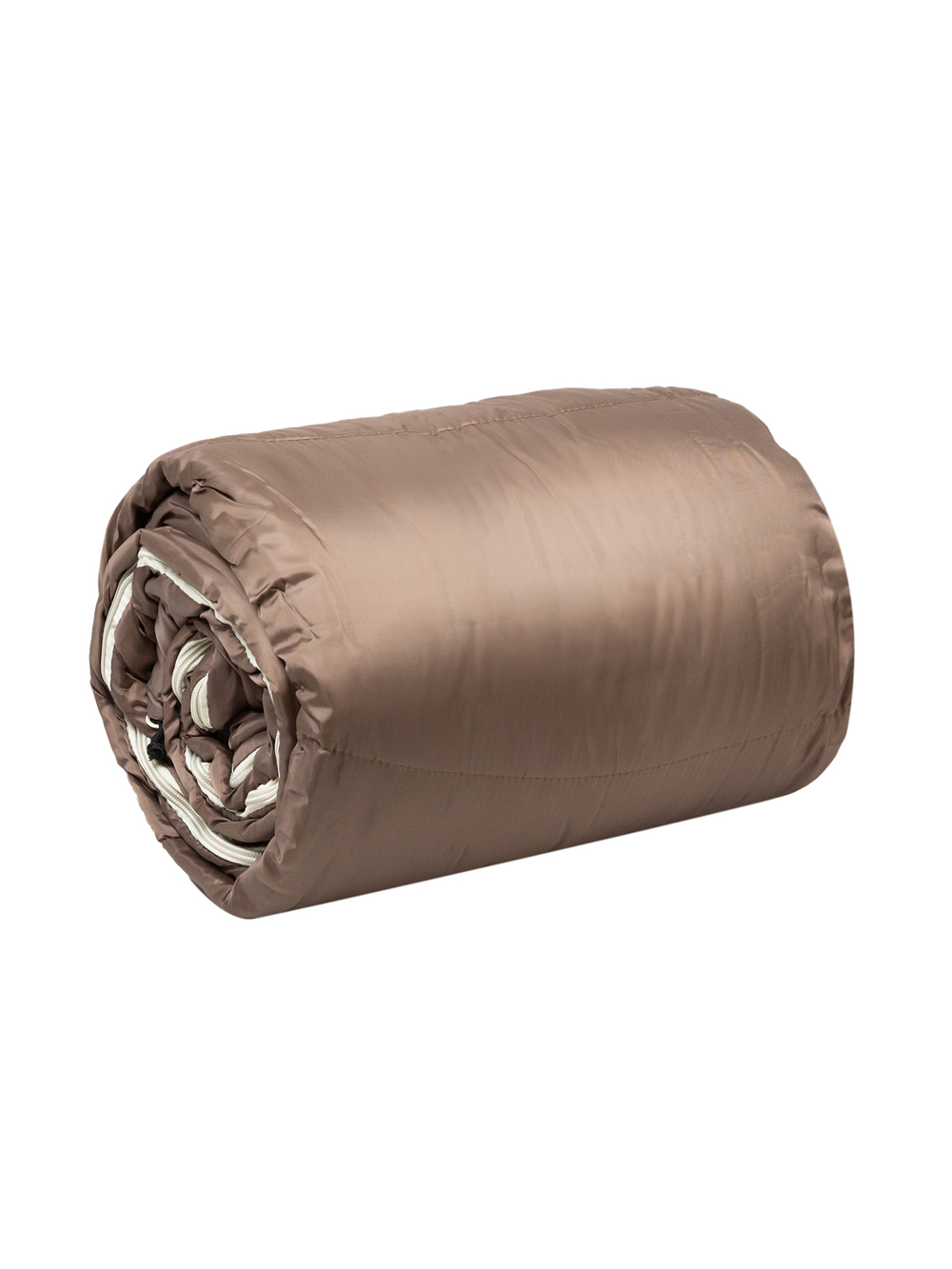 Спальный мешок Naturehike U250S  с капюшоном, коричневый (NH20MSD07), молния слева