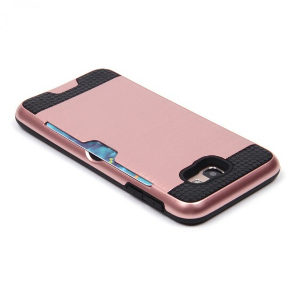 Чехол с вырезами под пластиковые карты для Samsung Galaxy J5 Prime, 009493 Черный