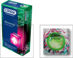 Светящиеся презервативы CONTEX Glowing, 12 шт.