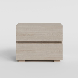 Прикроватная тумбочка, 43х38х30, Баямо, массив дуба цельноламельный, беленый