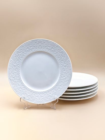 Тарелка десертная 20 см. набор 6 шт. Ажур классик