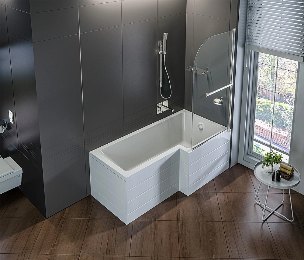 Акриловая ванна Bas (Бас) Эсте 170х85 R, с каркасом