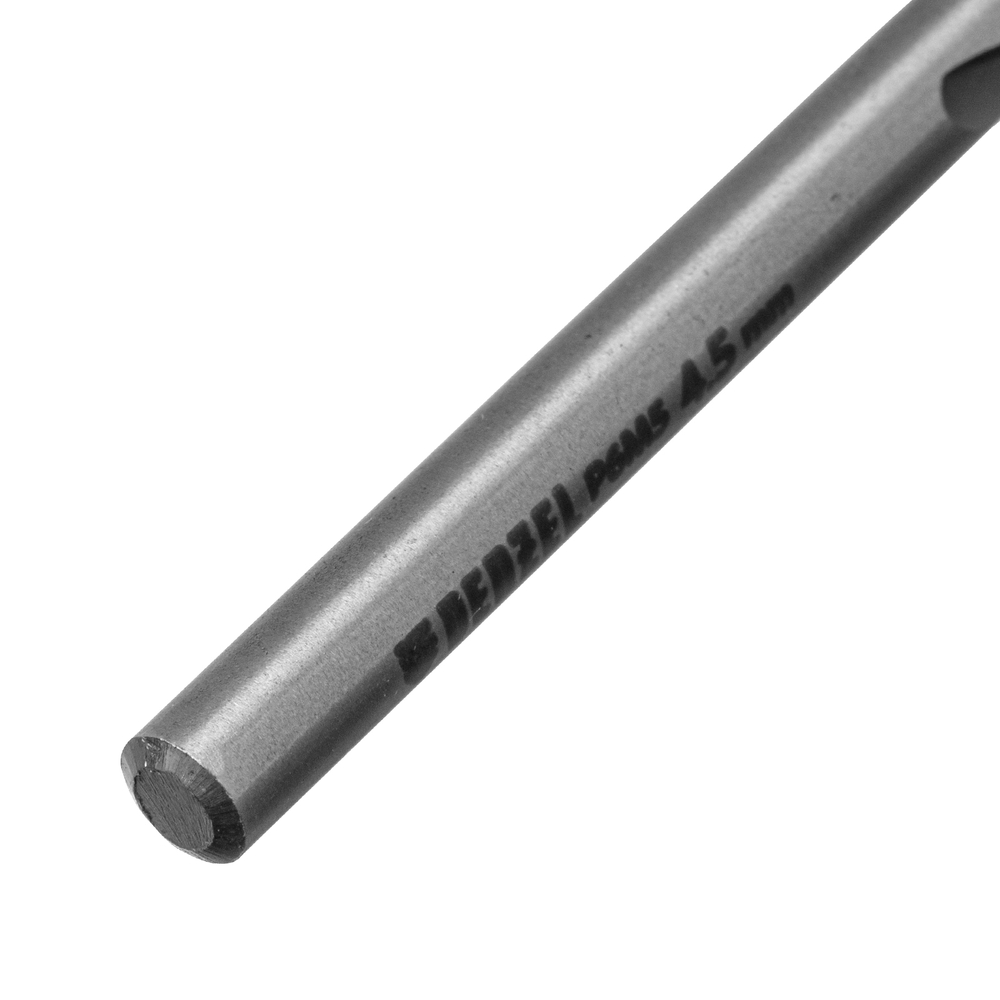 Сверло спиральное по металлу 4,5 x 80мм, Р6М5, Golden Tip, многогранная заточка Denzel