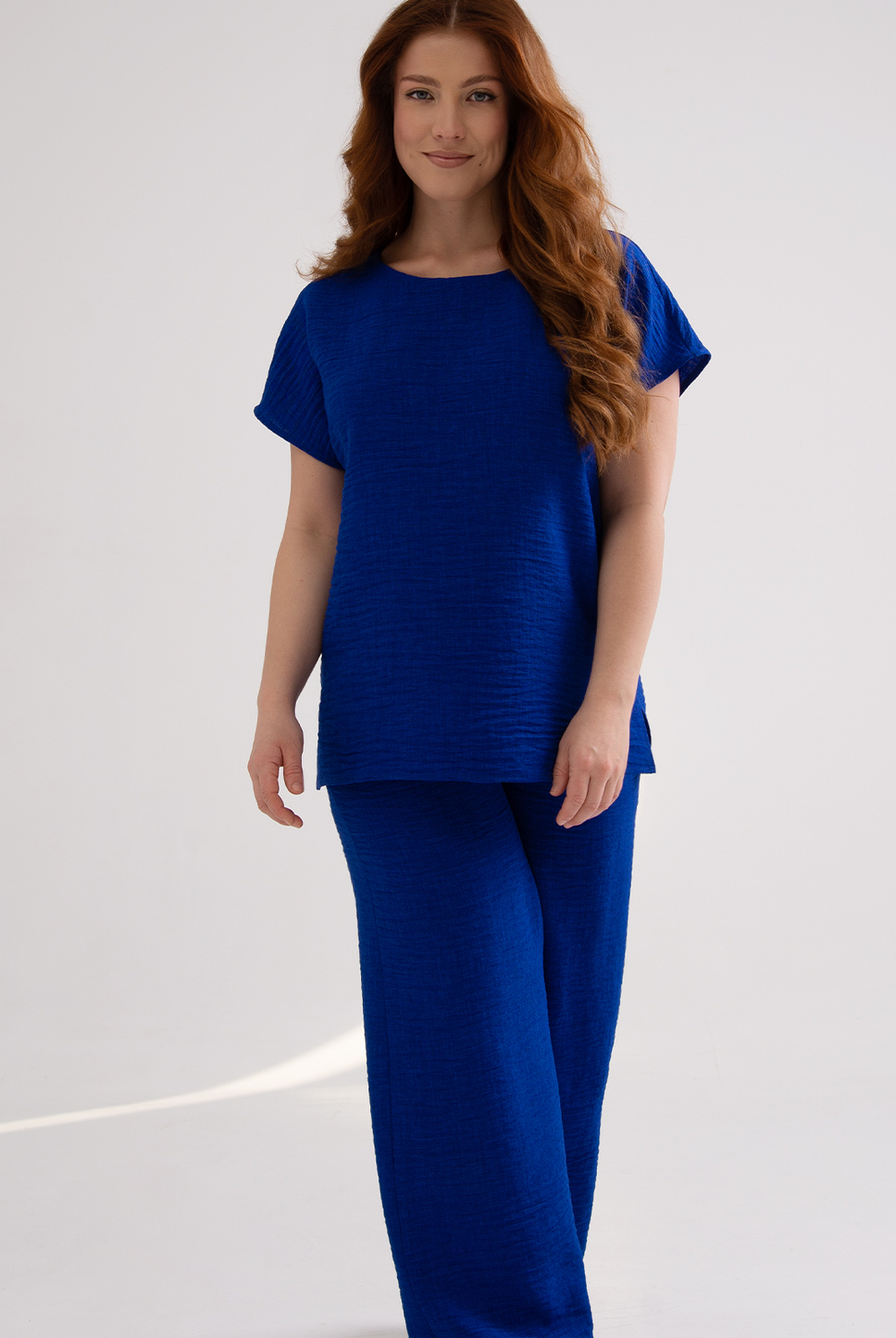 Блузка женская 3256зпа, василёк #527Вас093256зпа