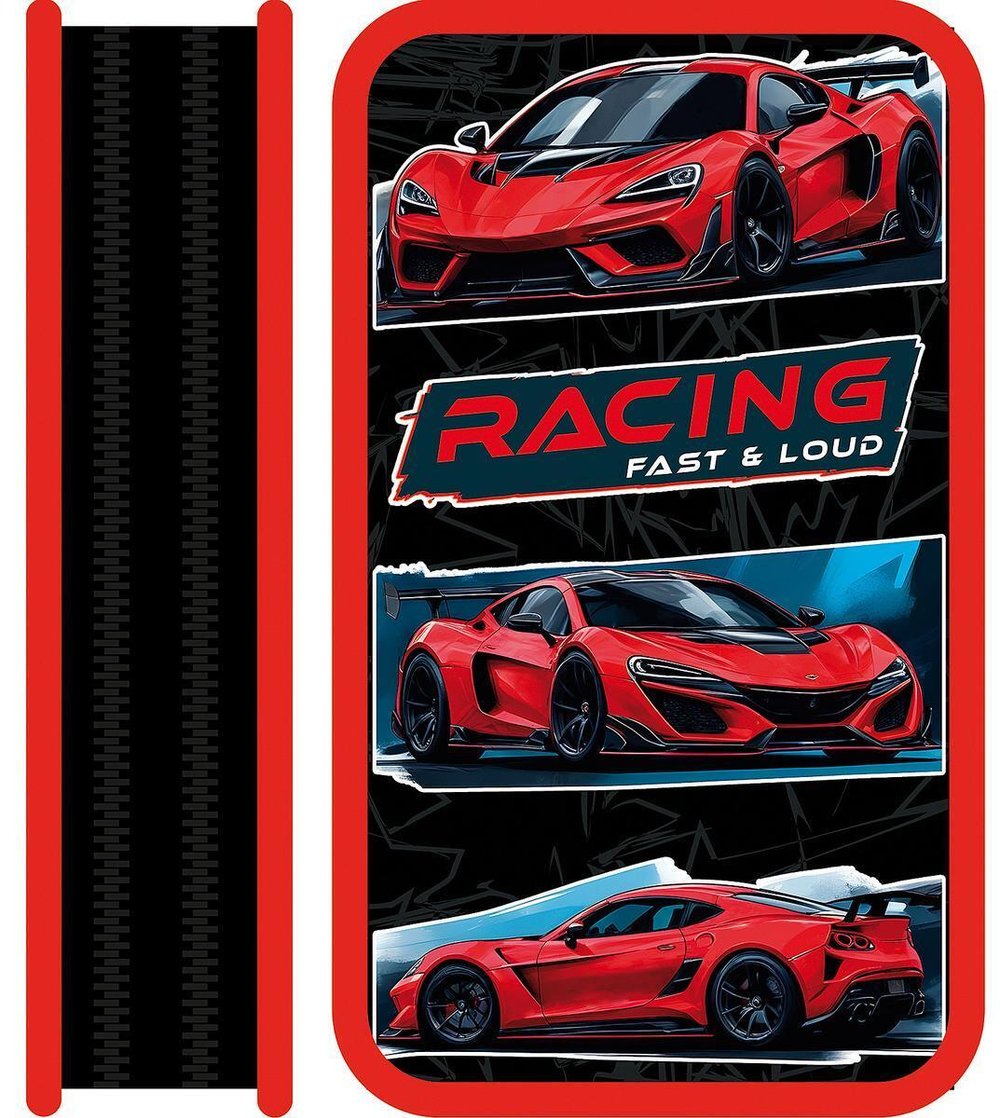 Пенал 2 секц. большой тканевый торец 190/105 "Autopark 2025" (Пчелка)