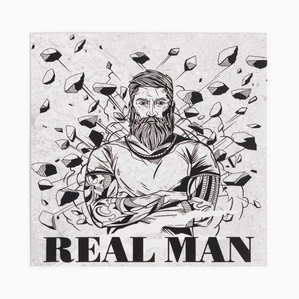 Набор подарочный «Этель» Real man, плед 75×100 см, носки 41-44 (27-29 см), 2 пары, термостакан