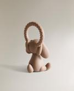 ZARA HOME СИЛИКОНОВЫЙ ПРОРЕЗЫВАТЕЛЬ ДЛЯ ЗУБОВ «КРОЛИК», КОРИЧНЕВЫЙ