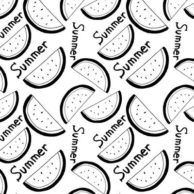 черно-белый арбуз