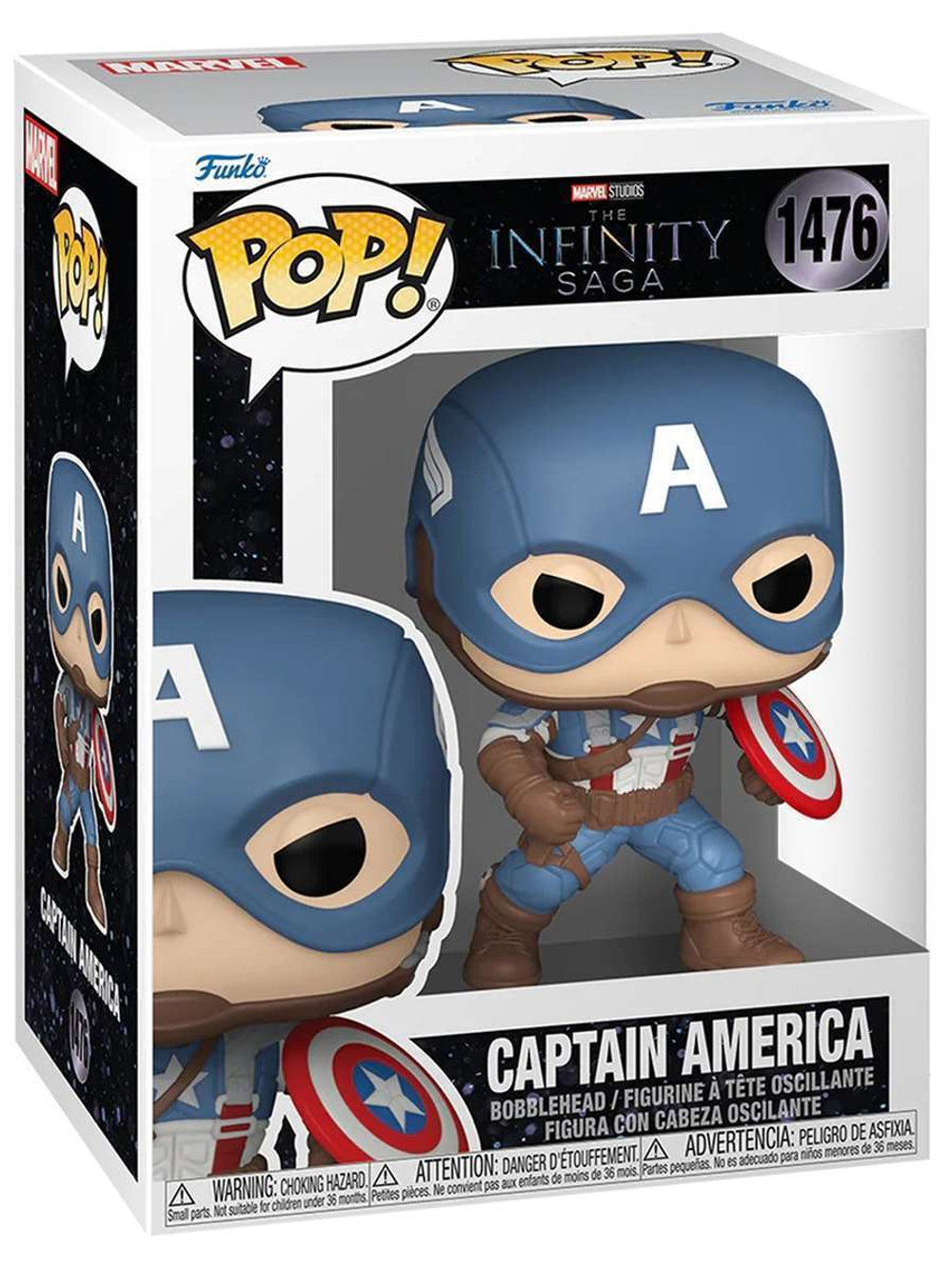 Фигурка Funko POP! Bobble Marvel Infinity Sagа CA The First Avenger Captain America (1476) 83791