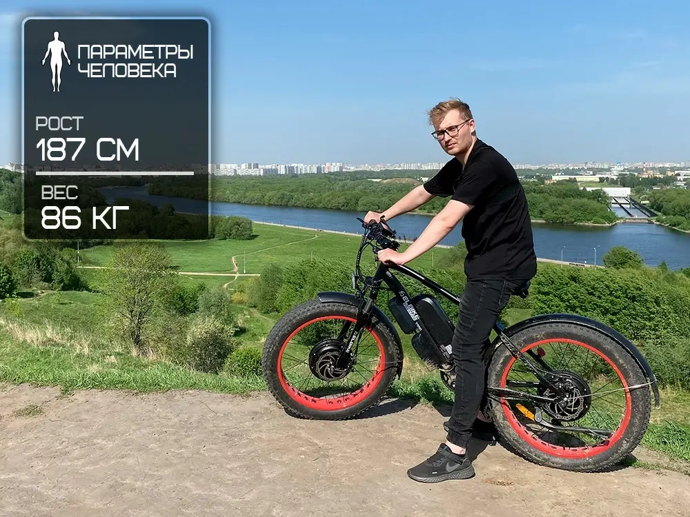 Электрофэтбайк Elbike Phantom Twix (Синий)