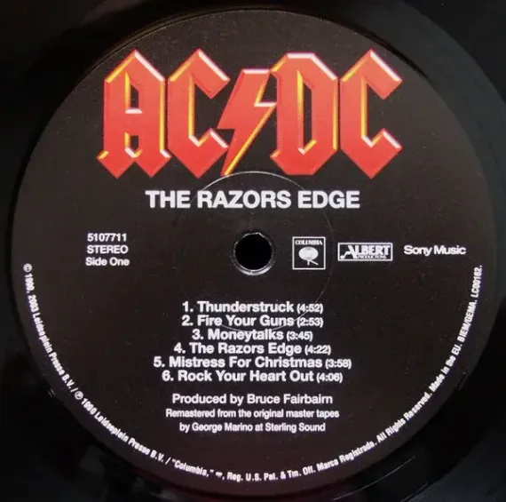 AC/DC – The Razors Edge LP