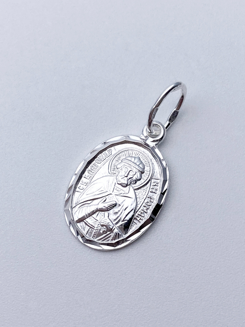 Образок из серебра/Без покрытия/С подвижным ухом/Роман